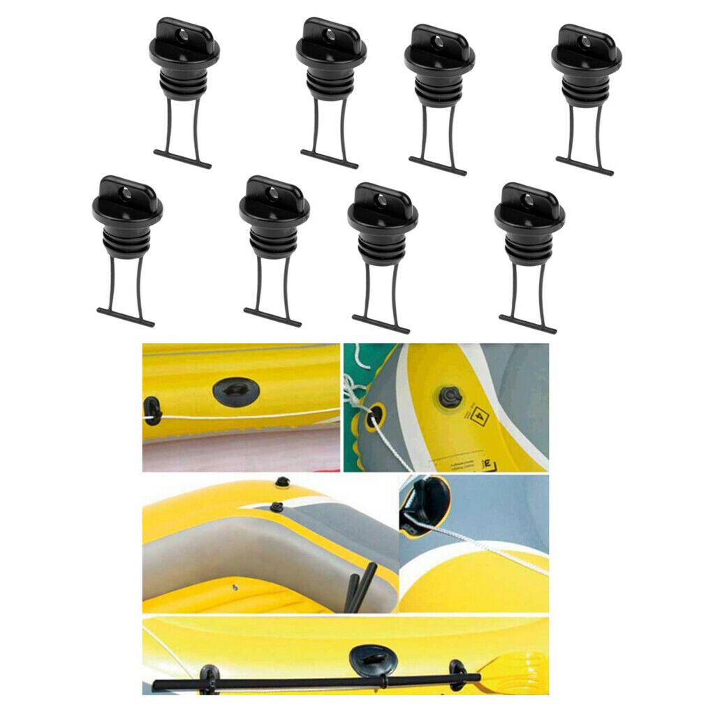 8   PIECES   UNIVERSAL   BOATING   KAYAK   HULL   DRAIN   PLUG   BUNG   MARINE