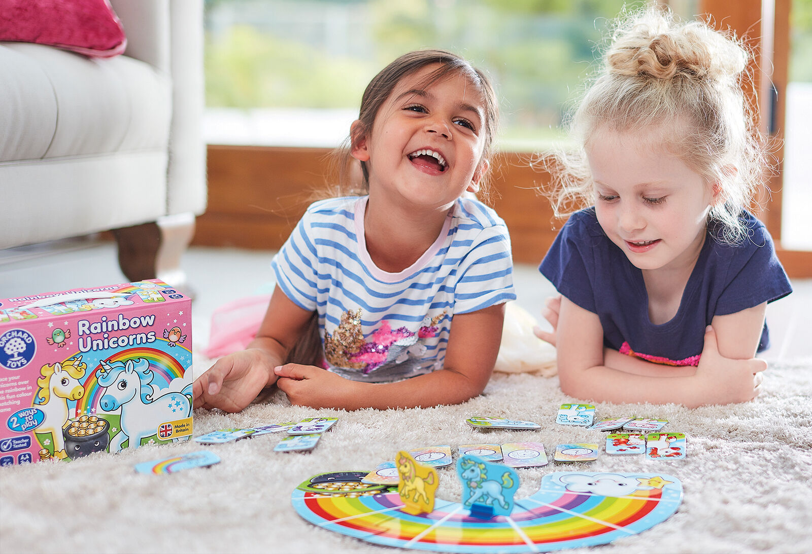 Orchard Toys 095 Rainbow Unicorns Colour & Matching Game Family Children Age 3+