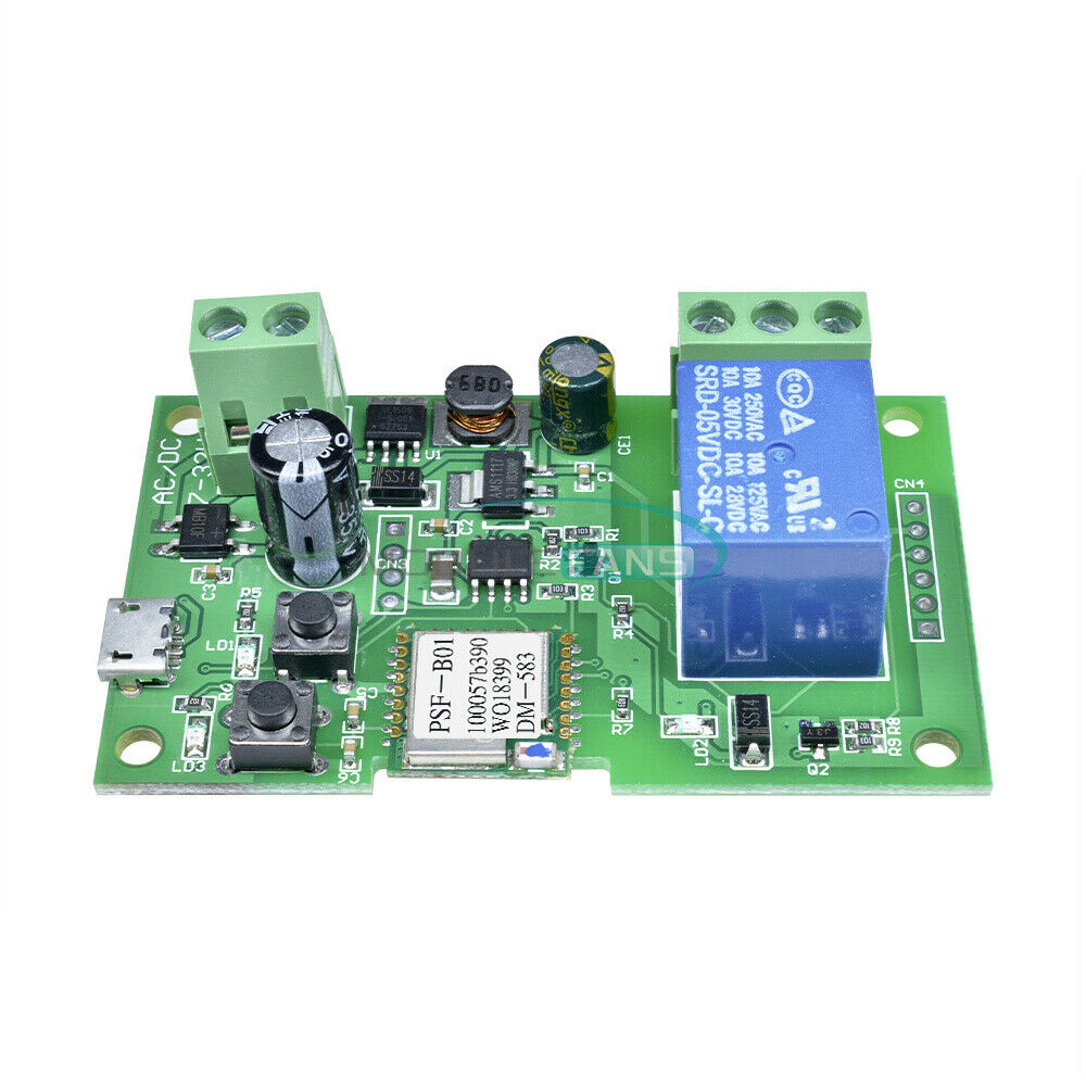 Sonoff WiFi Wireless Smart Switch Home Relay Module Self-locking 5V-12V