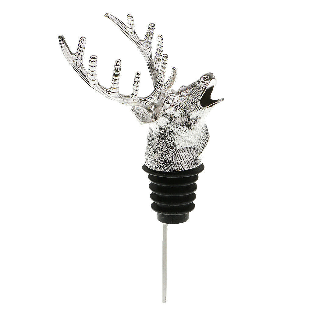 Wine Pourer Shaped Deer Head Decorative Accessory For