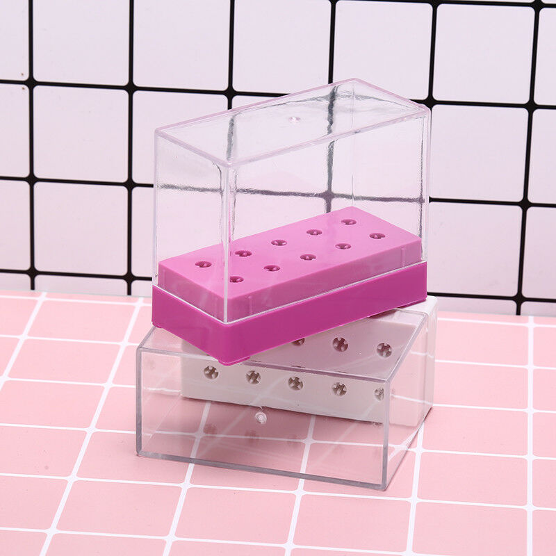 10 holes nail drill bit holder stand displayer organizer nail art manicure J BU