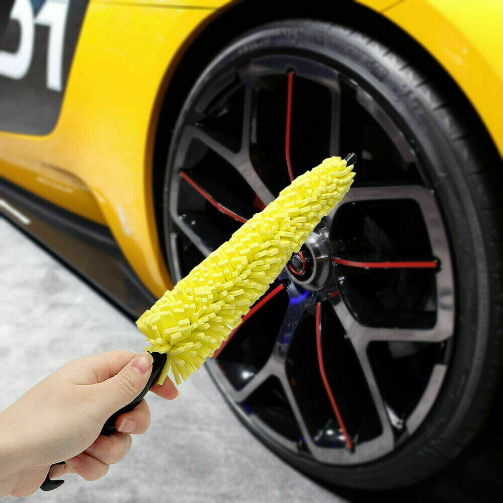 Plastic Handle Vehicle Cleaning Brush Car Wheel Wash Brush Tire Auto Scrub Brush