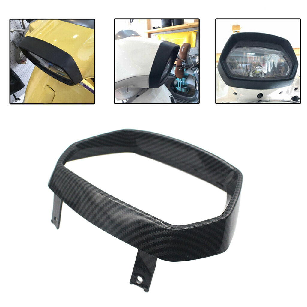 Headlight Bezel Trim Guard Lamp Decorate Cover For VESPA 150 Sprint Black