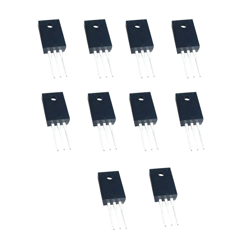 10x 4N60 N Channel MOSFET, 4A, 600V, to 220F for Switching Power Supplies