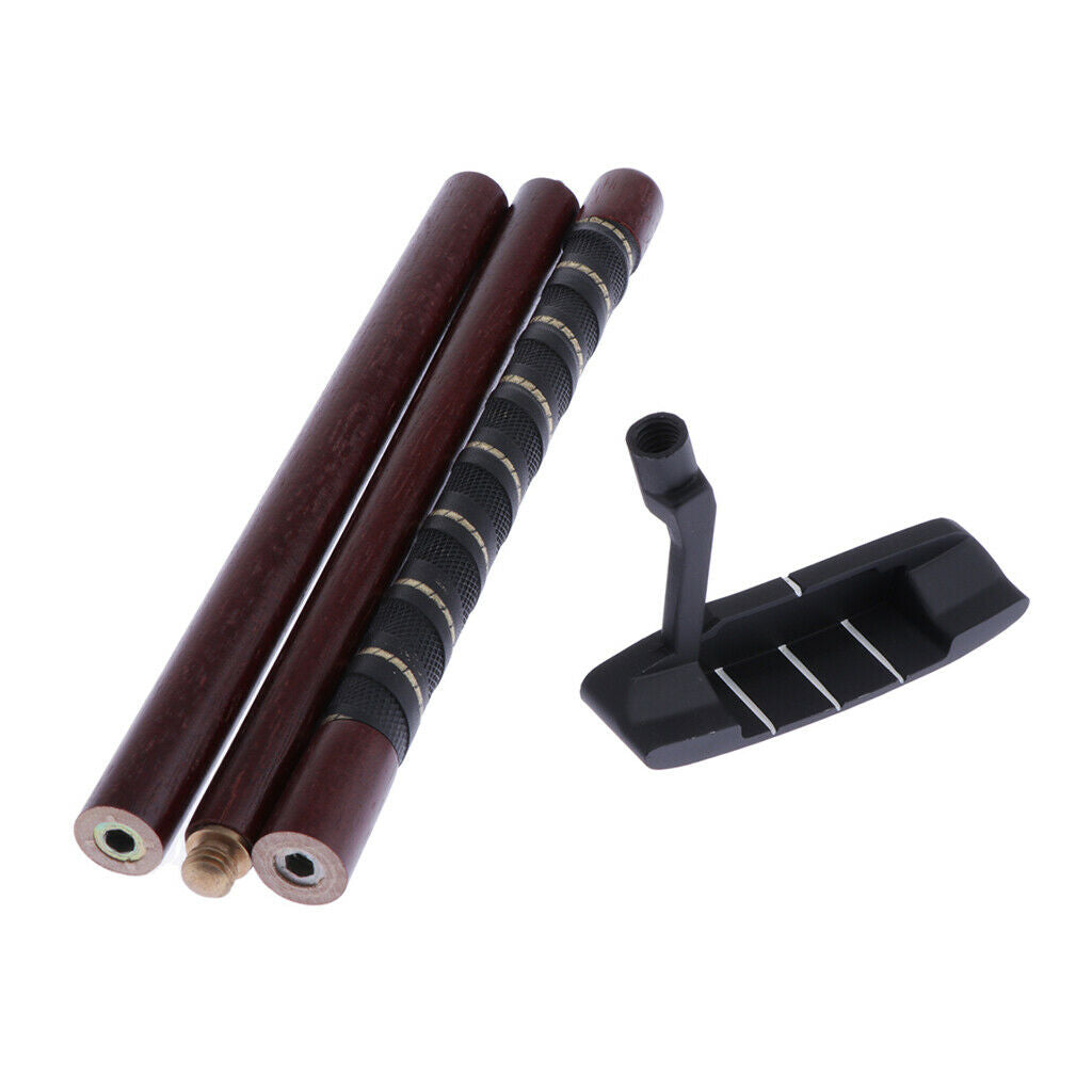 Redwood 3-Section Foldable Portable Right Handed Golf Putter Club 89cm Long