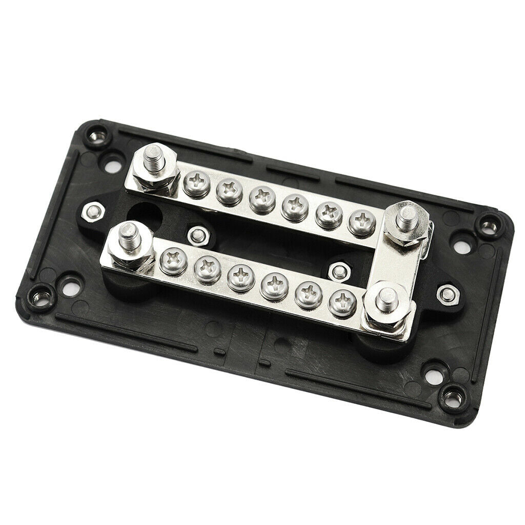 Heavy Duty Bus Bar / Distribution Box & Screw On Cover - 100A -48V