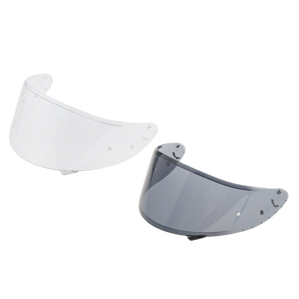 2x Motorcycle Helmet Visor for X14 Z7 NXR RF-1200 X-spirit Parts Clear+Gray