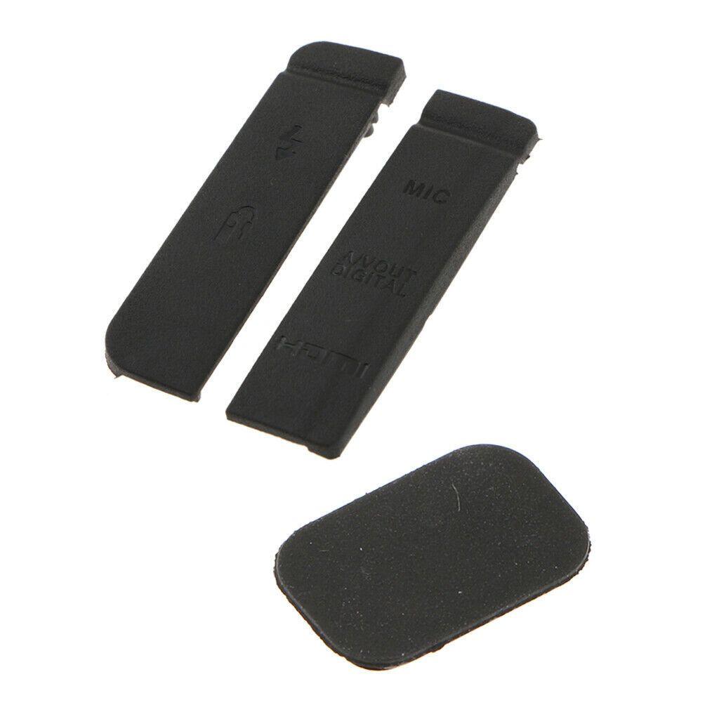For Canon 7D Port Cover   Rubber Repair Part Bottom USB AV OUT MIC HDMI