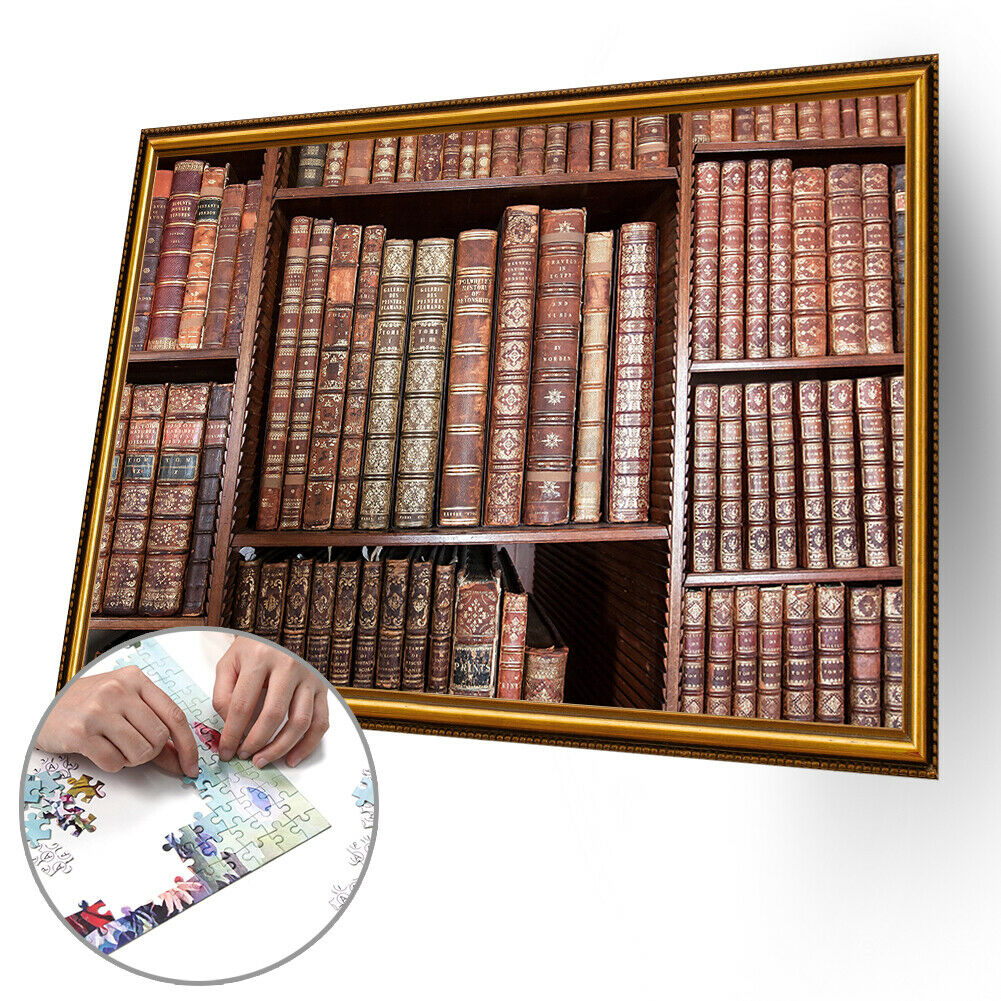 1000pcs DIY Jigsaw Paper Puzzle Study Bookshelf Kids Educational Toys Gift @
