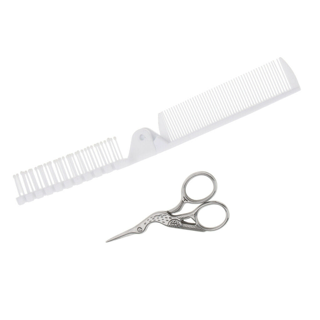 2pcs/set Professional Hair Styling Hair Comb Hair Cutting Scissors Tools Kit #1