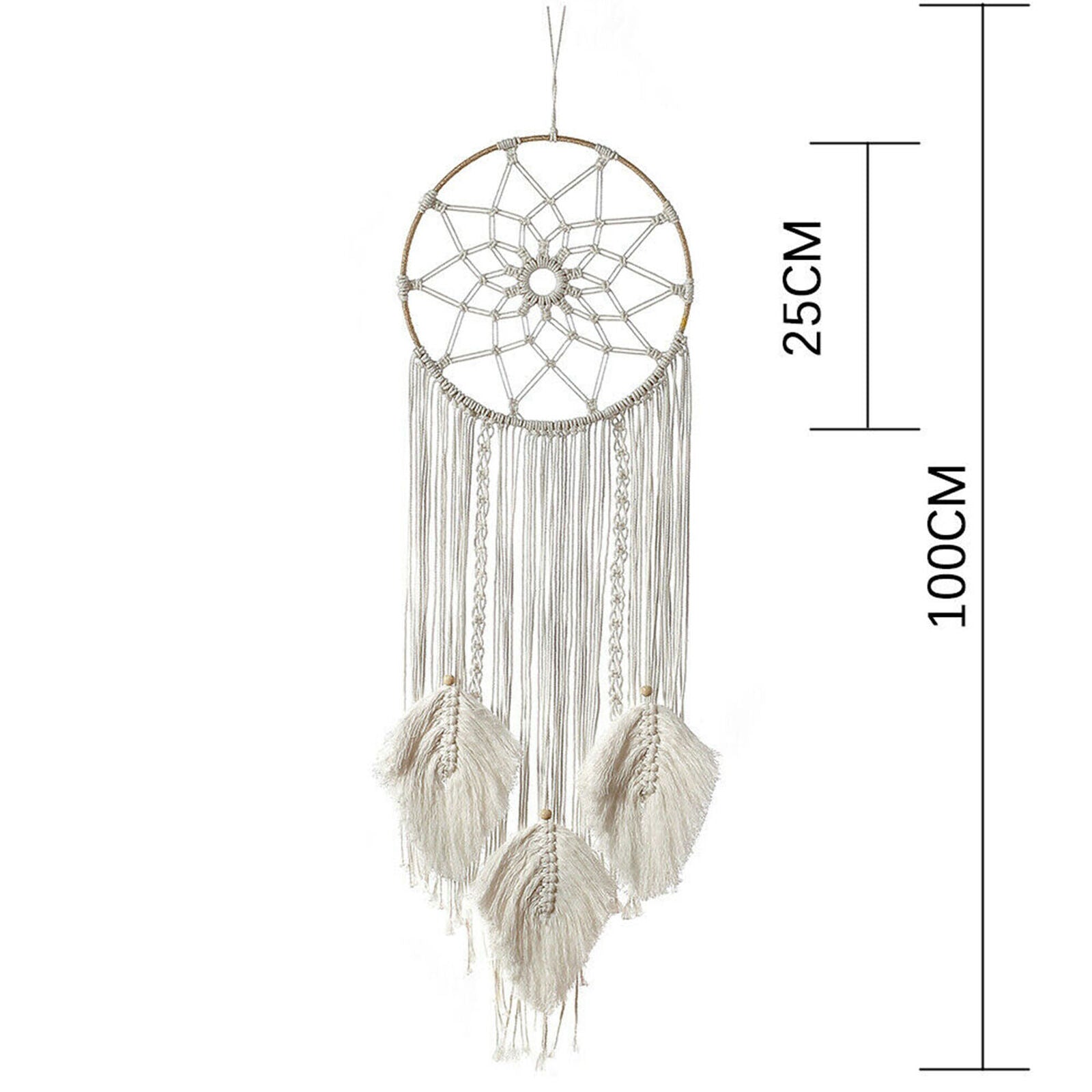 Handmade Bohemian Tapestry Large Woven Macrame Dream Catcher Wall Hanging Decor