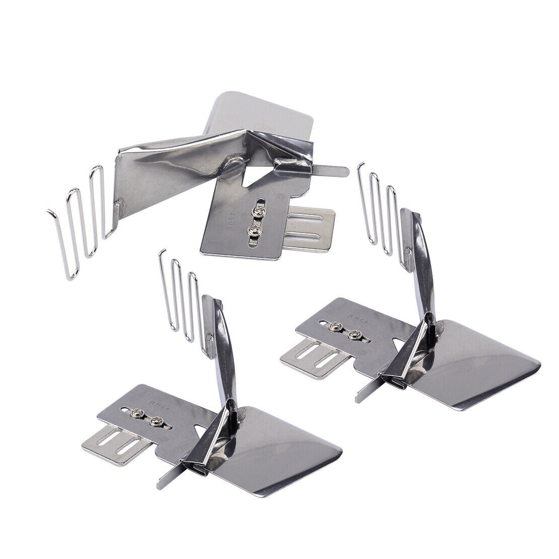 3pcs Sewing Machine Double Fold Binder Attachment Cover Stitch Flat Edge