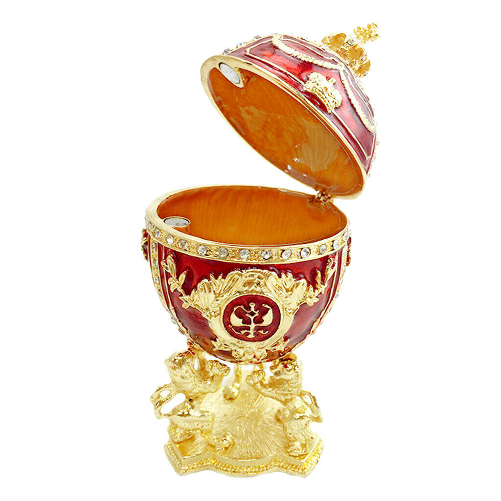 European Style Easter Egg Jewelry Box Jewel Storage Organizer Event Home Decor,