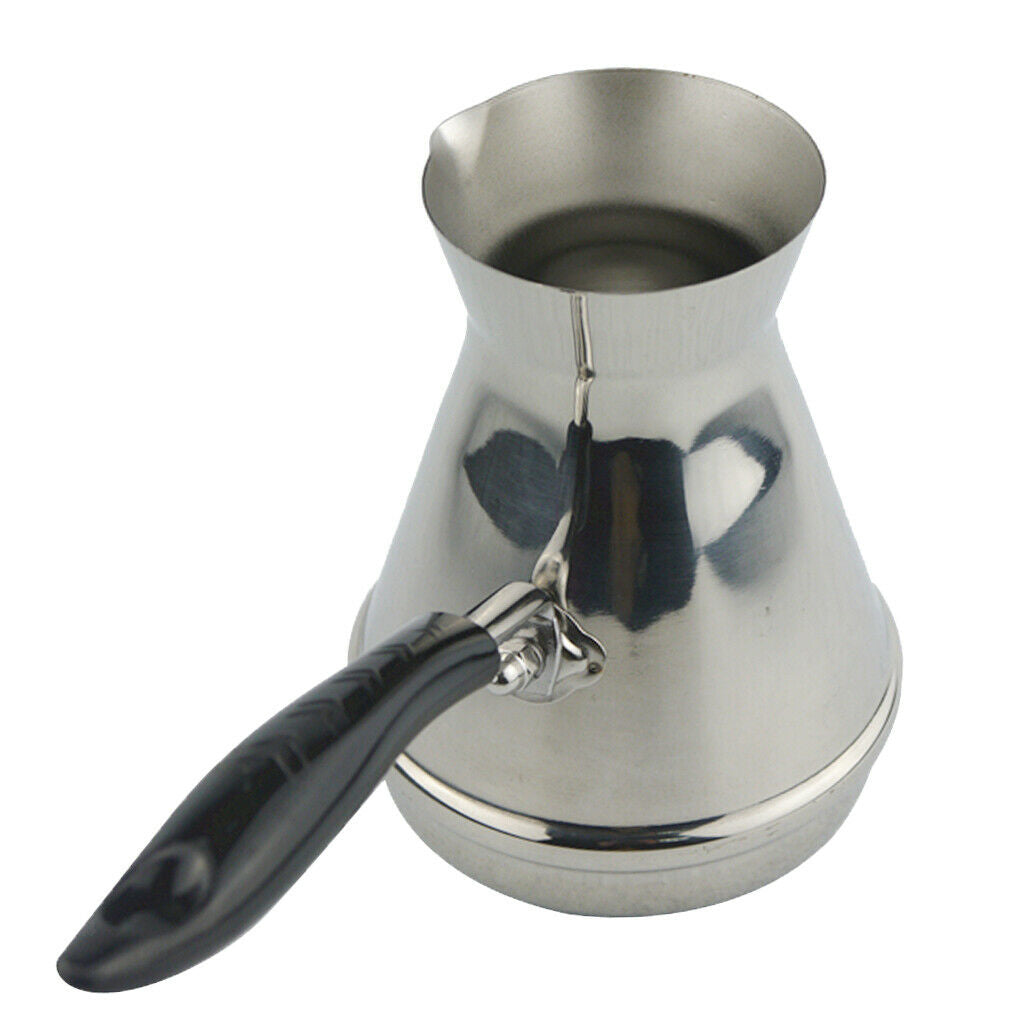 Stainless Steel Turkish Coffee Pot Ibrik Kettle Cezve Jazzva Briki 650ml