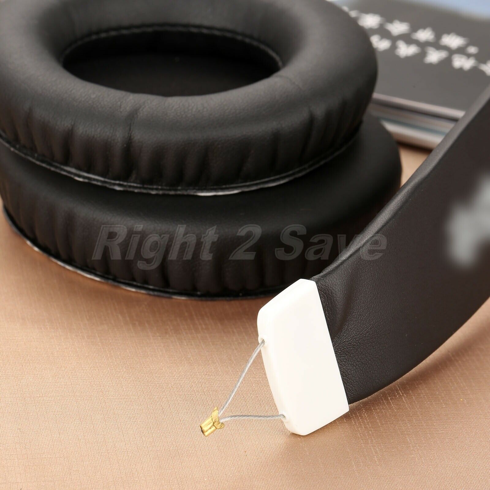 1Ã—Black Softer Leatherette and Foam Earpads Ear Pads & Headband Comfortable