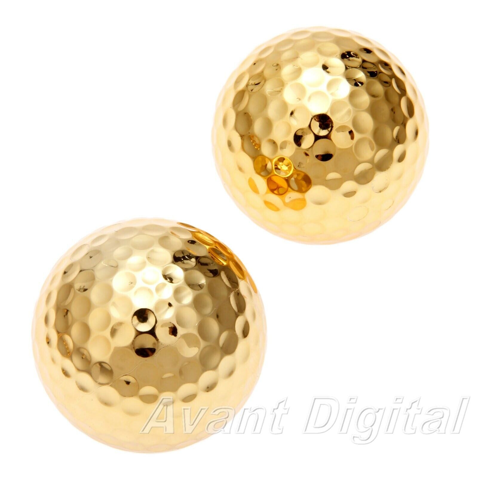 Unique Golden Golf Balls Essential Golf Play Ball Collect Ball 1.68inch 6Pcs/Kit