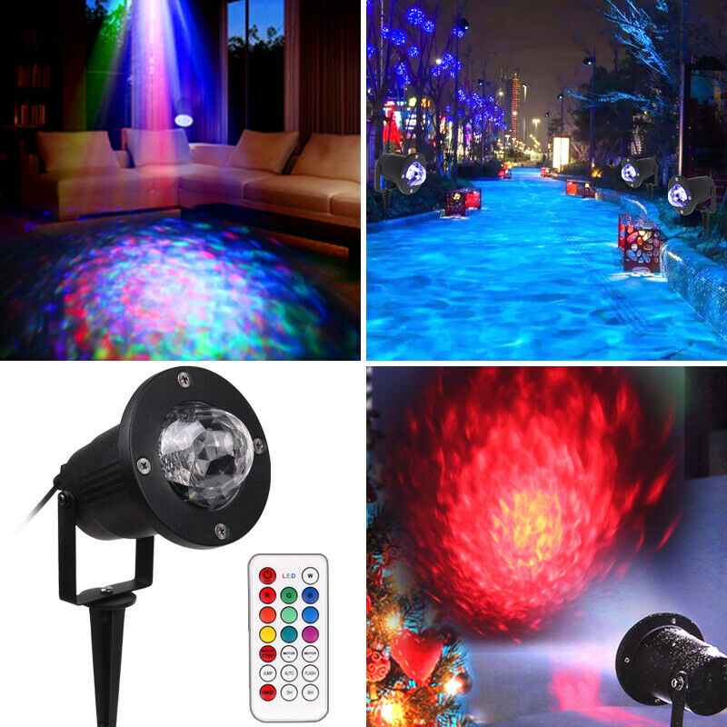 1PCS LED Water Ripple Projection Lamp Waterproof Outdoor Path Lawn Garden Light