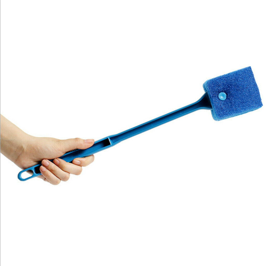 40cm Fish Tank Aquarium Glass Cleaner Cleaning Brush Algae Scrapper  Blue