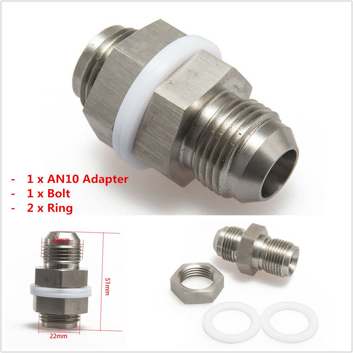 Universal Steel Oil Pan Return Drain Plug Adapter Bung Fitting For AN10 Weldable