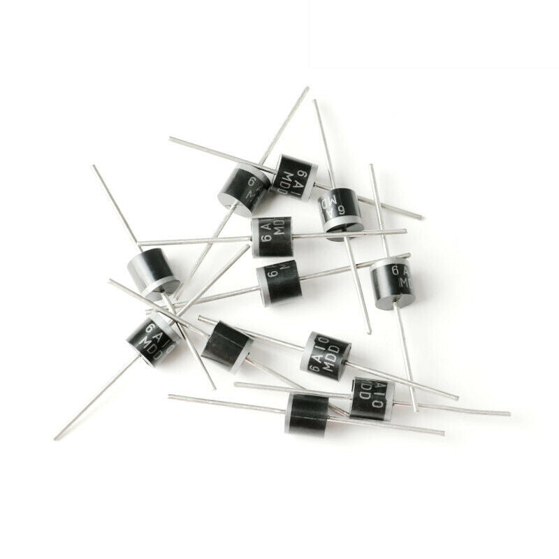 10pcs DIP Rectifier diode 6A10 6A-1000V R-6 Semiconductor Actives Rectifiers