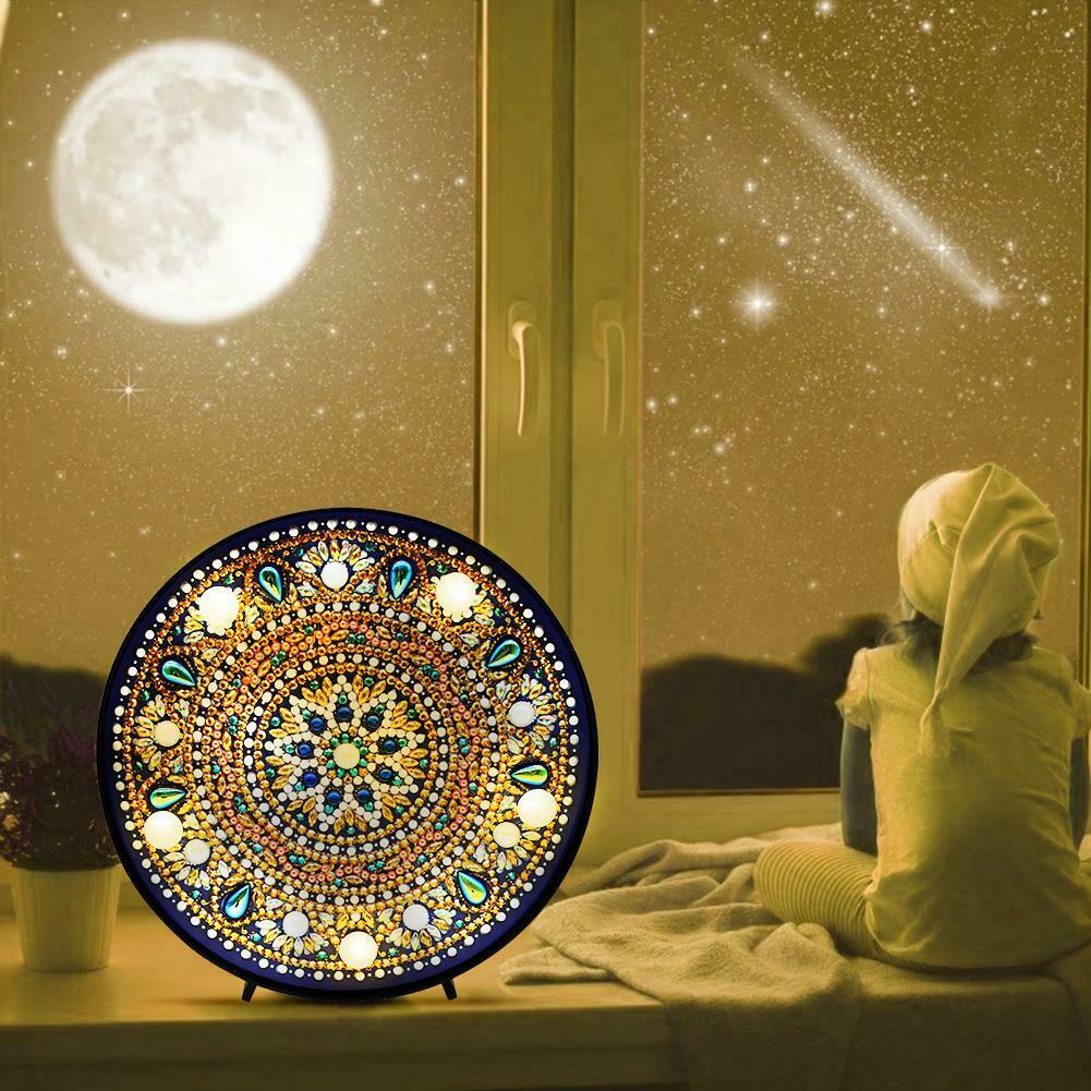 DIY LED Full Drill Special Shaped Diamond Painting Night Light Kids Gifts @
