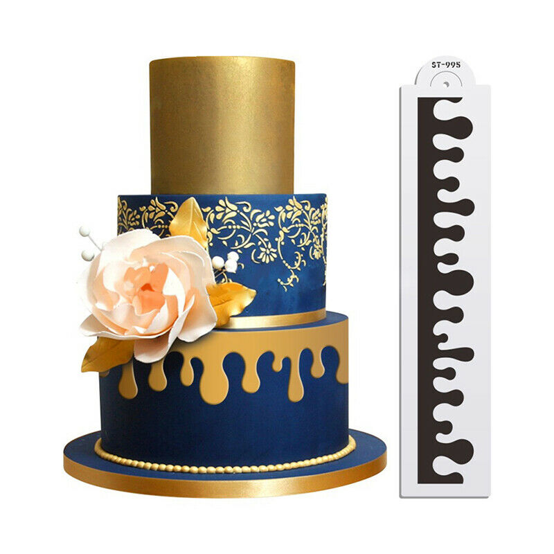 Water Drop Cake Stencil Lace Fondant Cake Border Template Chocolate Cake .l8
