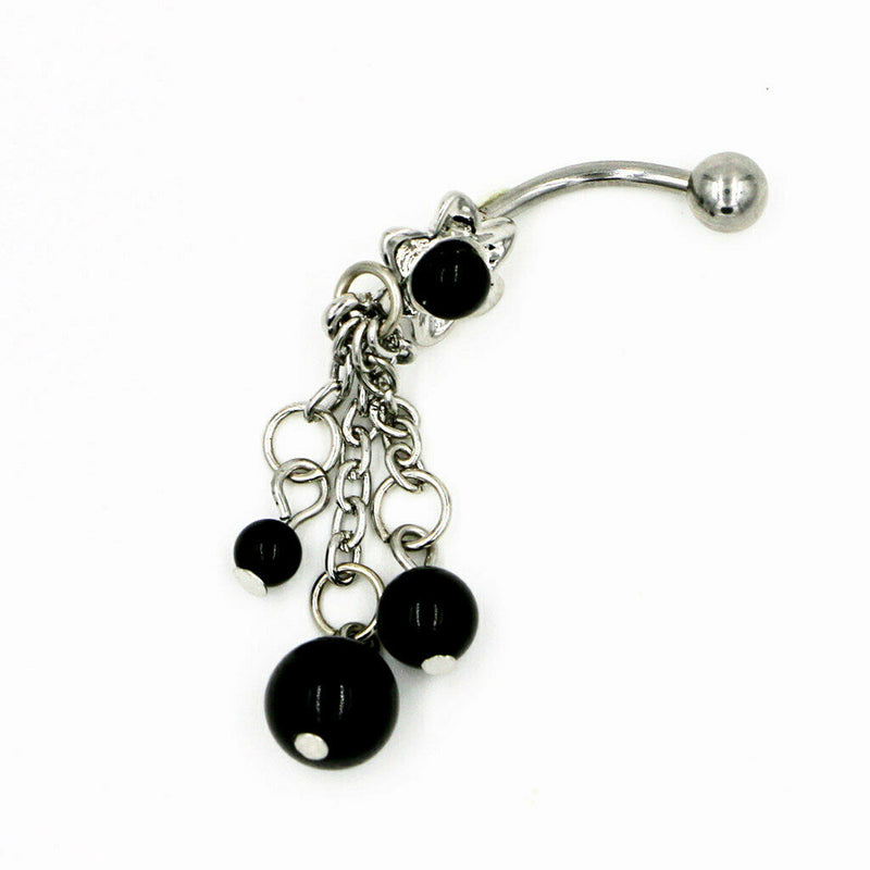 Belly Button Ring Tassel Navel Dangle Belly Ring Bar Body Piercing Jewelry