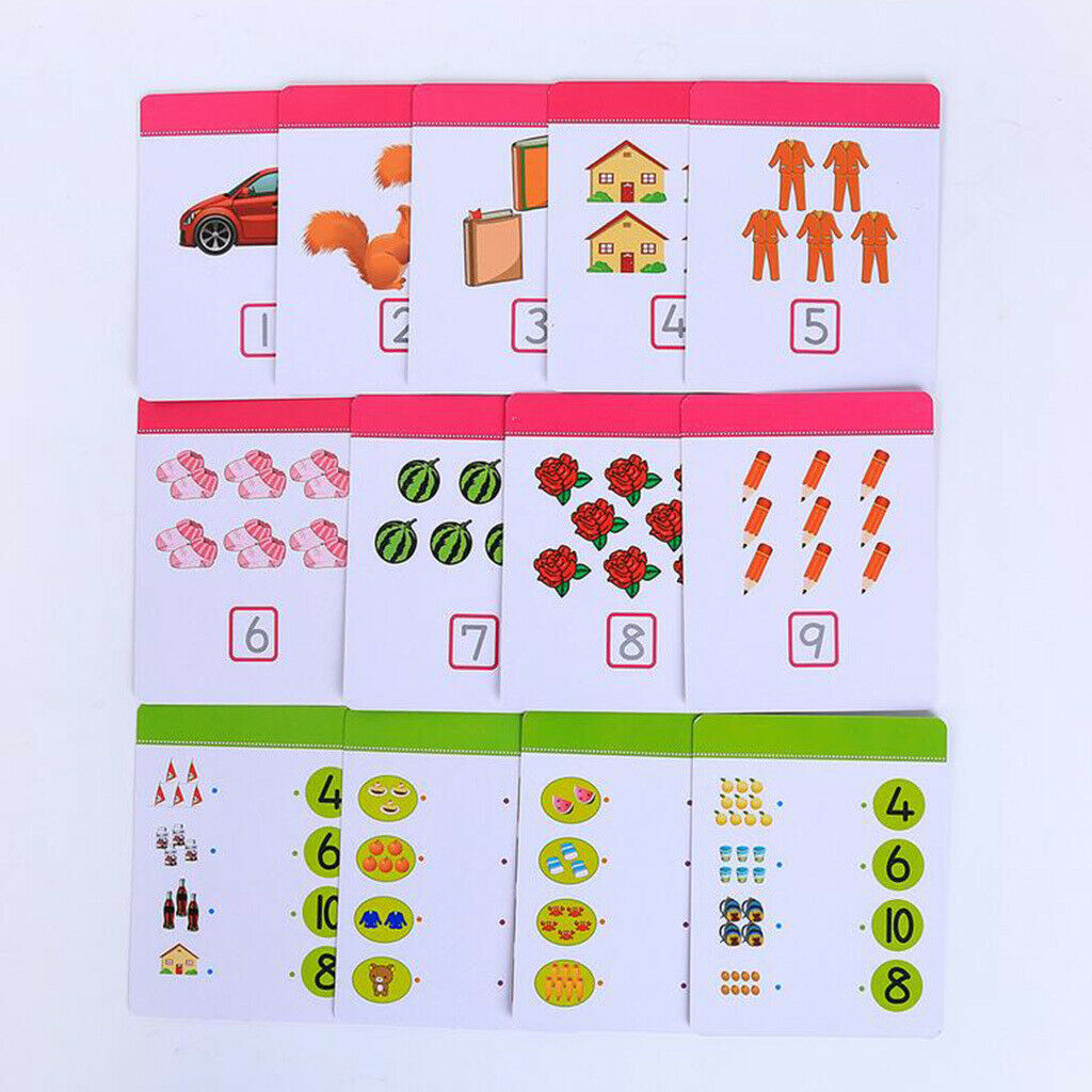 3 Set (Alphabet,Number,Addition and subtraction) Learning Flash Cards Preschool