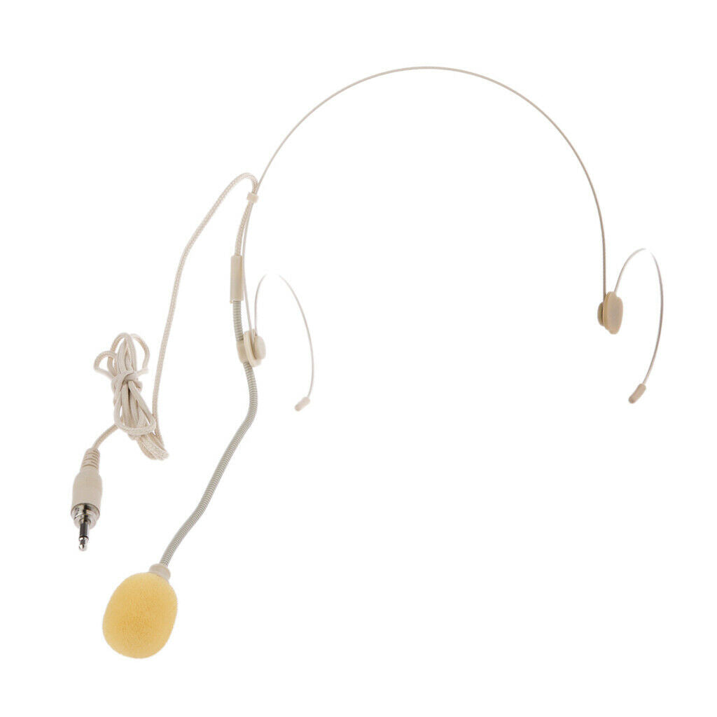 Headset Microphone Headworn Unidirectional Microphone with Upright Type Plug