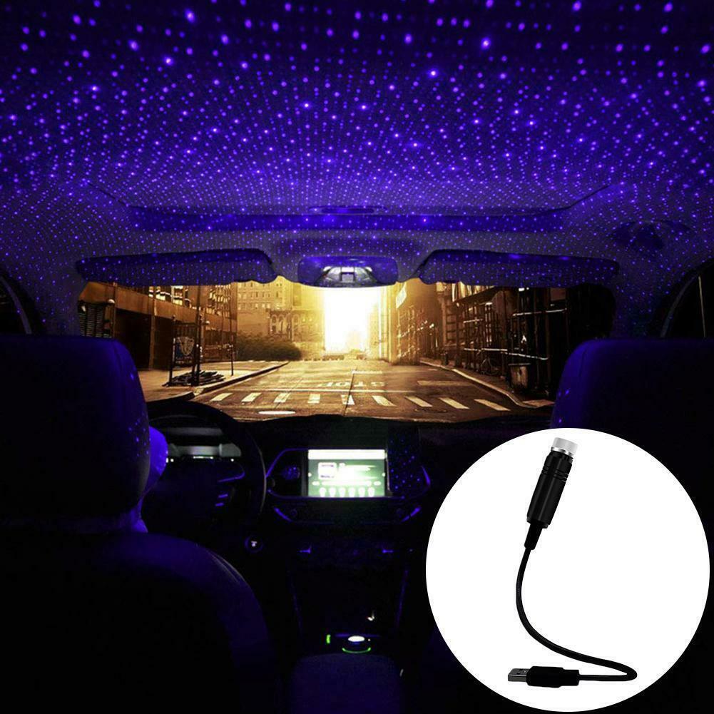 Light Romantic Night Roof Lights Atmosphere USB LED Star Ceiling Lamp Car Shiny