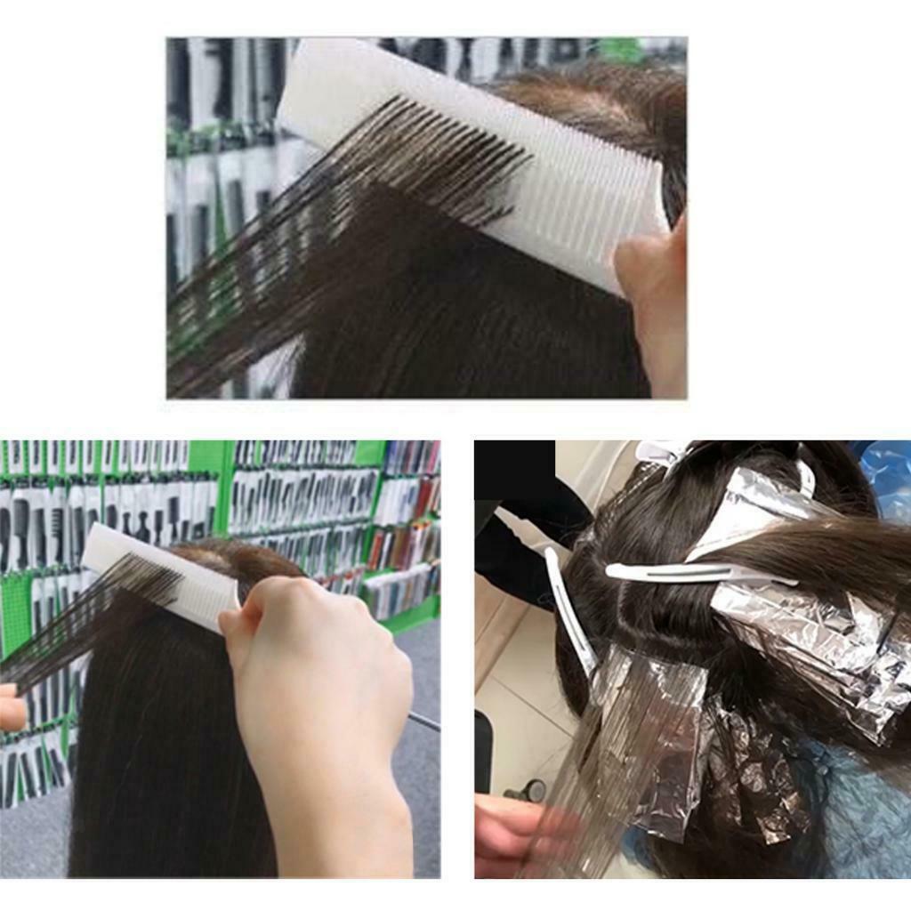 2pcs Fine-tooth Weave Highlighting Foiling Hair Combs Dyeing Comb Purple