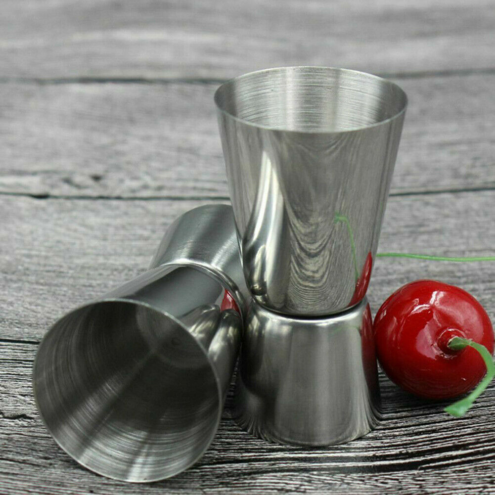 15/30ml Cocktail Double Shot Measuring Cup Stainless Steel Kitchen Tool Mystic