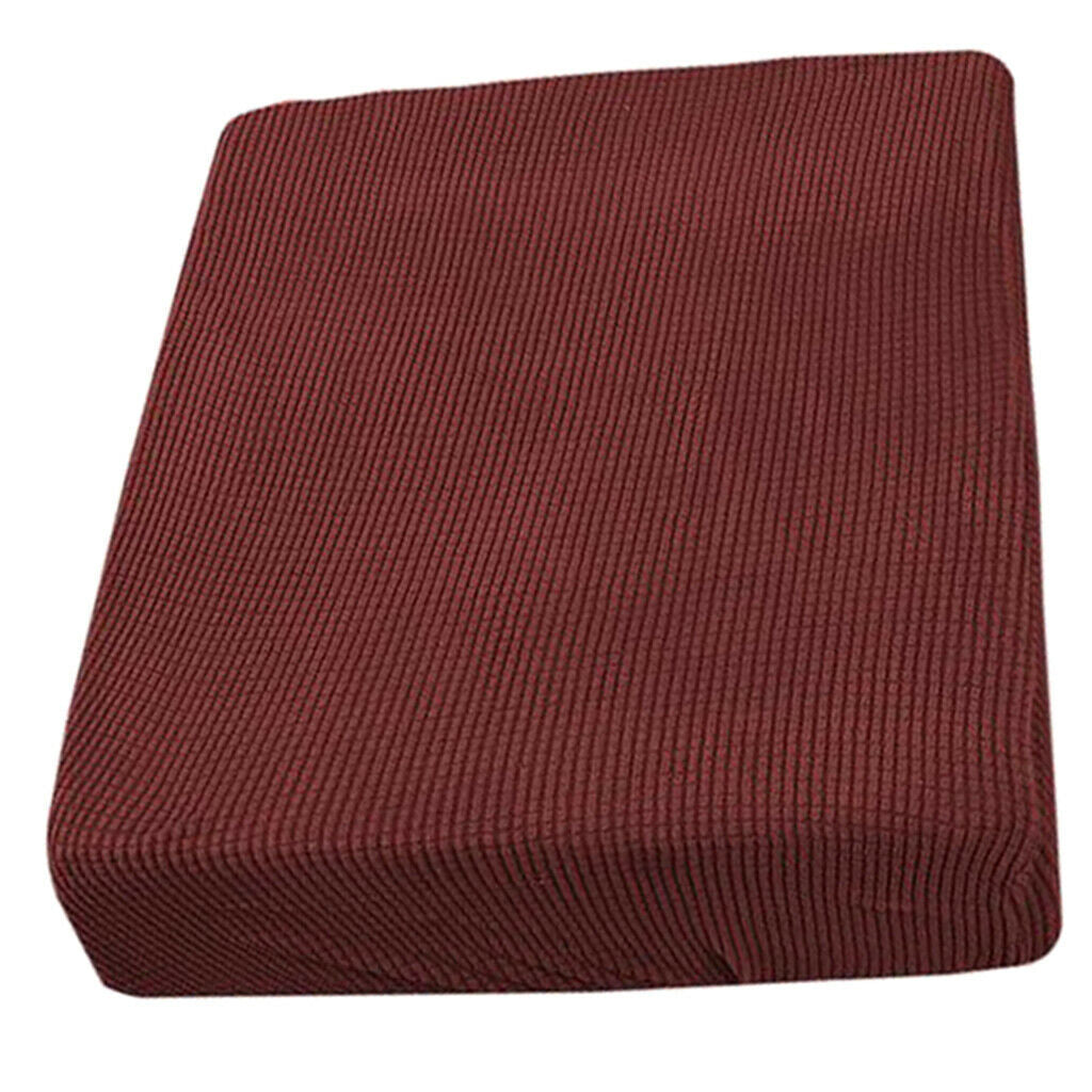 4Pcs 1 Seater Red Color Spandex Fabric Sofa Futon Seat Cushion Covers Couch