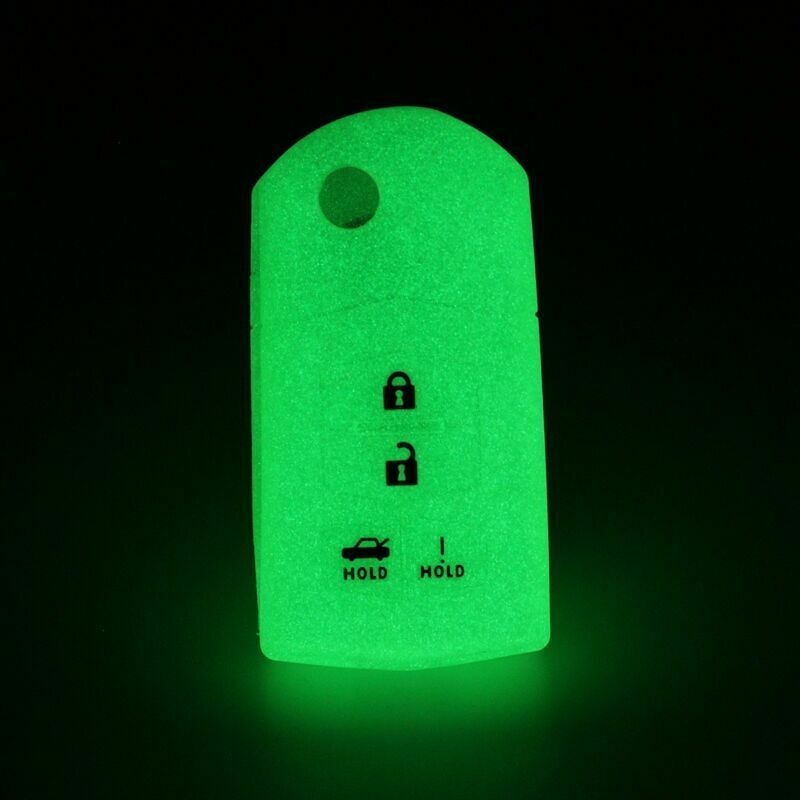 4 Button Silicone Key Case Cover Protective Shell For Mazda 3 5 6 CX-7 CX-9 RX-8