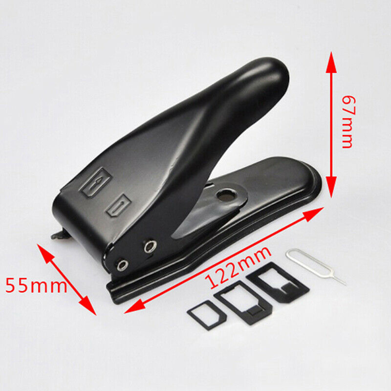 Multi-function Dual 2 in 1 Nano Micro SIM Card Cutter For Smart Phone Access FT