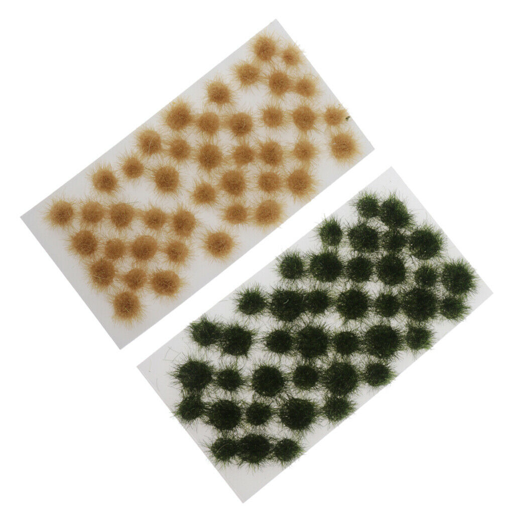 80pcs Studio Grass Tufts 1/72 1/48 1/35 for Making Military Patio Sandtray