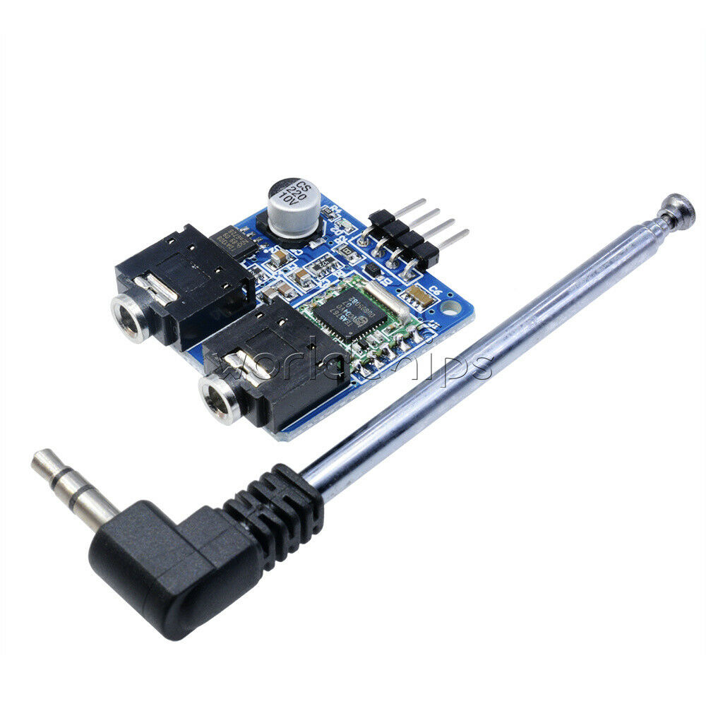 76-108MHZ TEA5767 FM Stereo Radio Module + Cable Antenna for Arduino