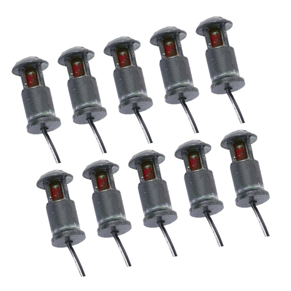 10 Pieces Micro Landscape Scenery Accessories Set Lawn Park Lamp Led Lights