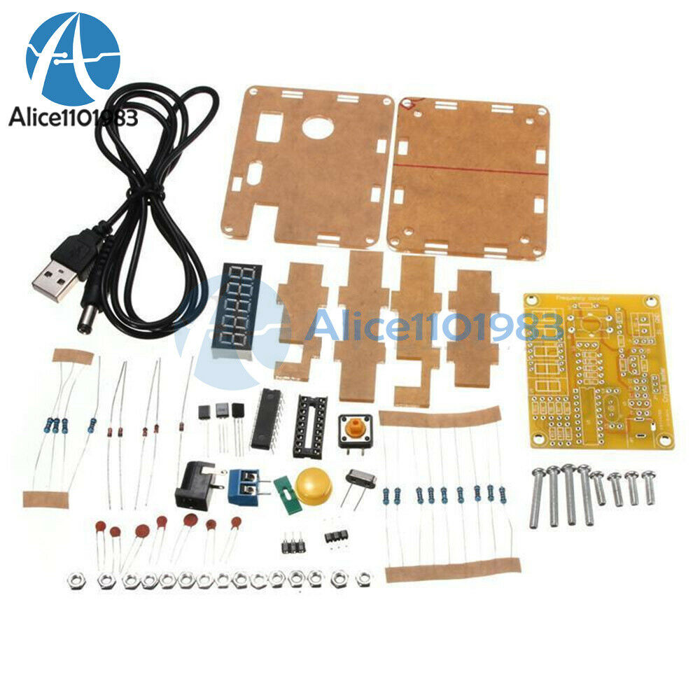 1Hz-50MHz Crystal Oscillator Tester Frequency Counter Meter DIY Kits + Case