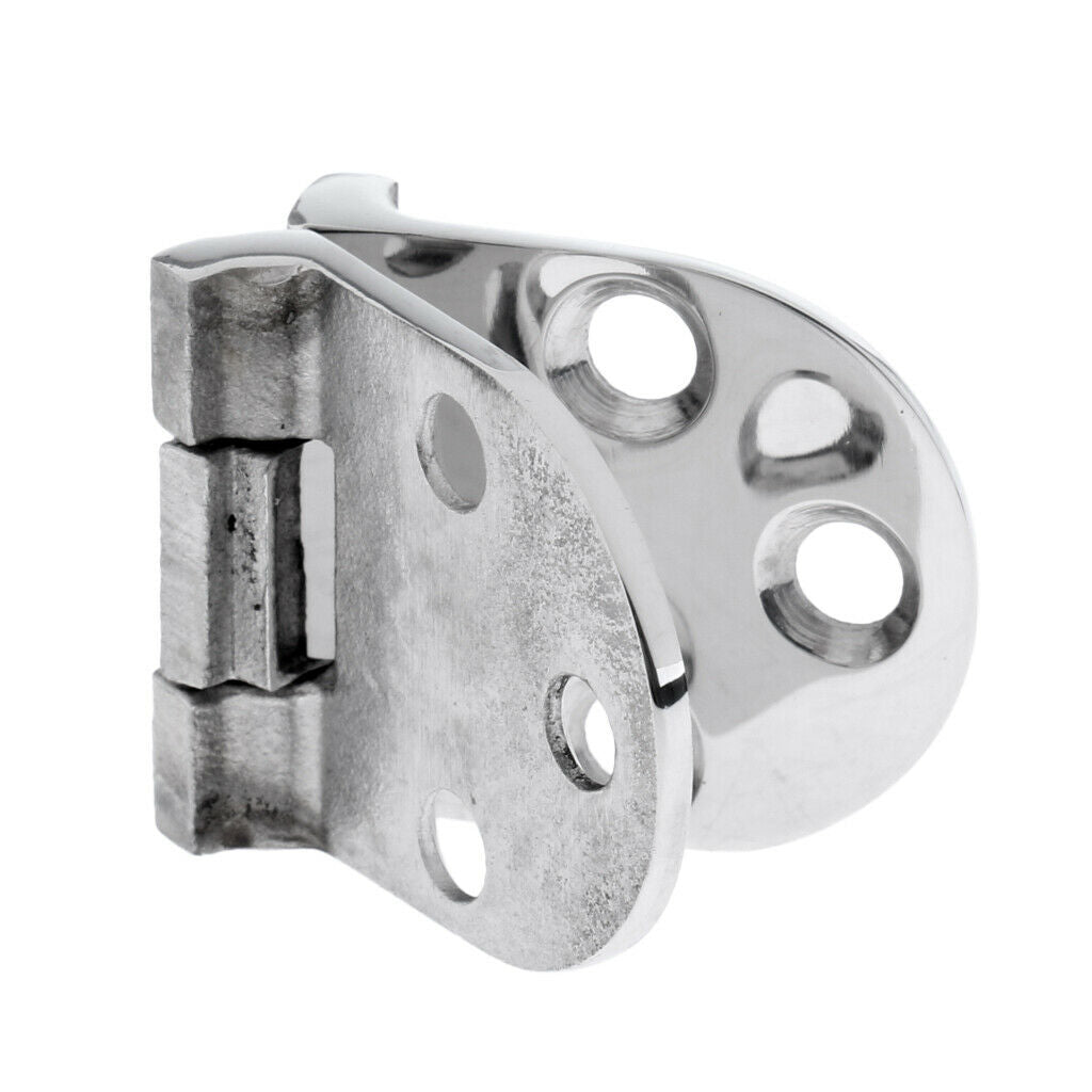 4pcs Stainless Steel Flush Strap Hinge Deck Cabin Hardware with 6 Holes