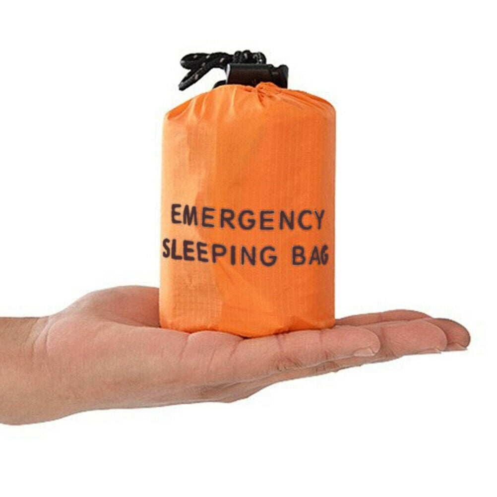 Reusable Emergency Sleeping Bag Waterproof Survival Camping Travel Bag Wh.l8