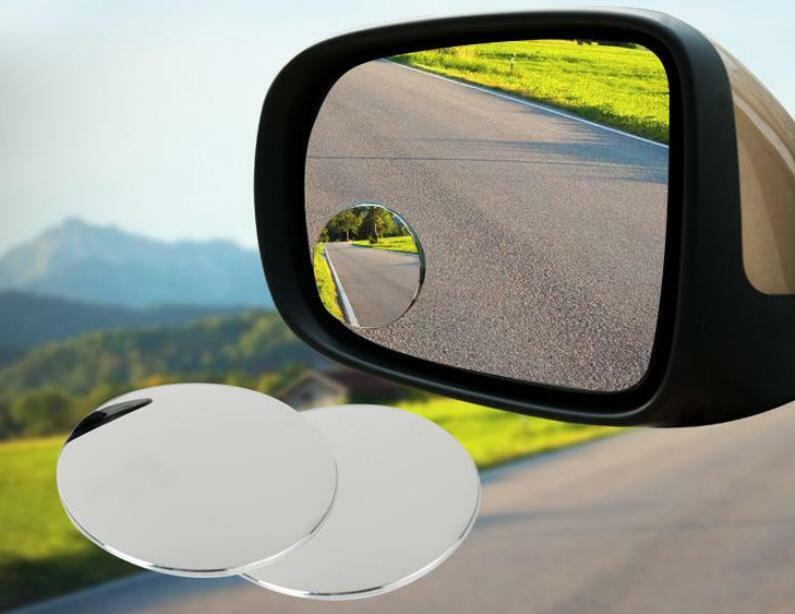 2" Round Stick On Rear-view Blind Spot Convex Wide Angle Mirrors Motorcycle ATV