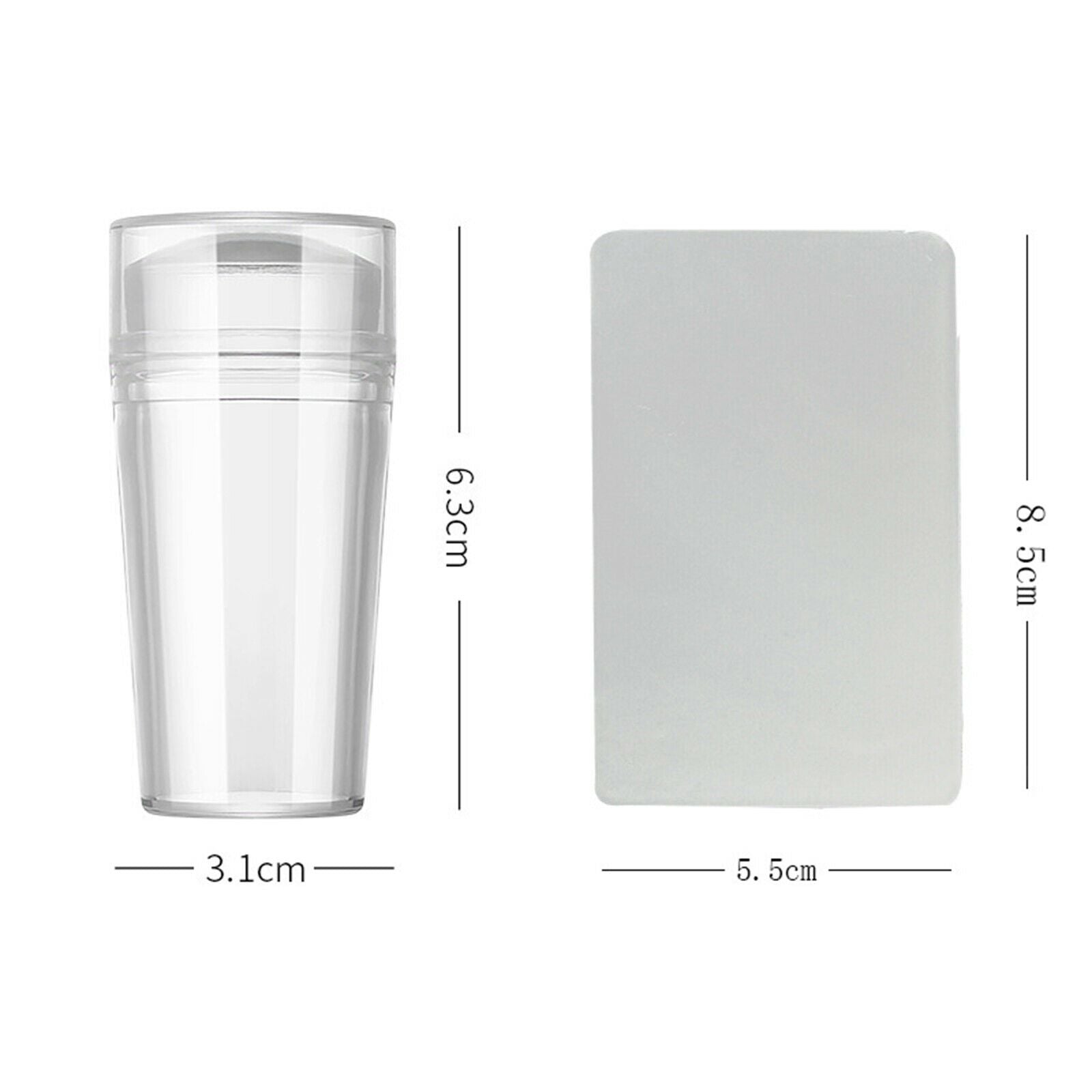 Nail Stamp Tool Silicone Nail Stamper Nail Stamp Plates for Creativity Nail