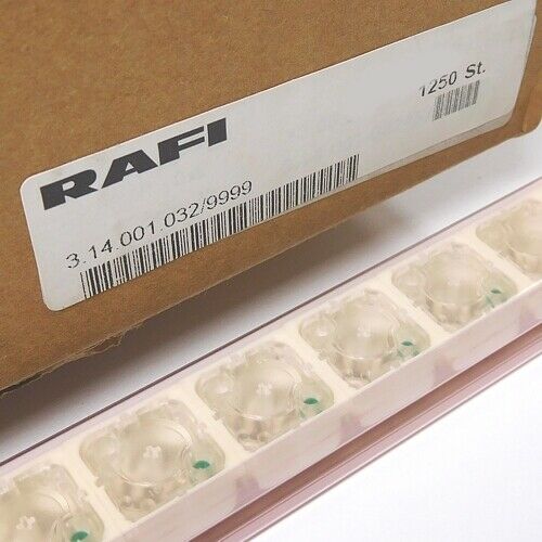 [10pcs] 3.14.001.032 Switch N.O. 35V 0.1A LED Green Au THT
