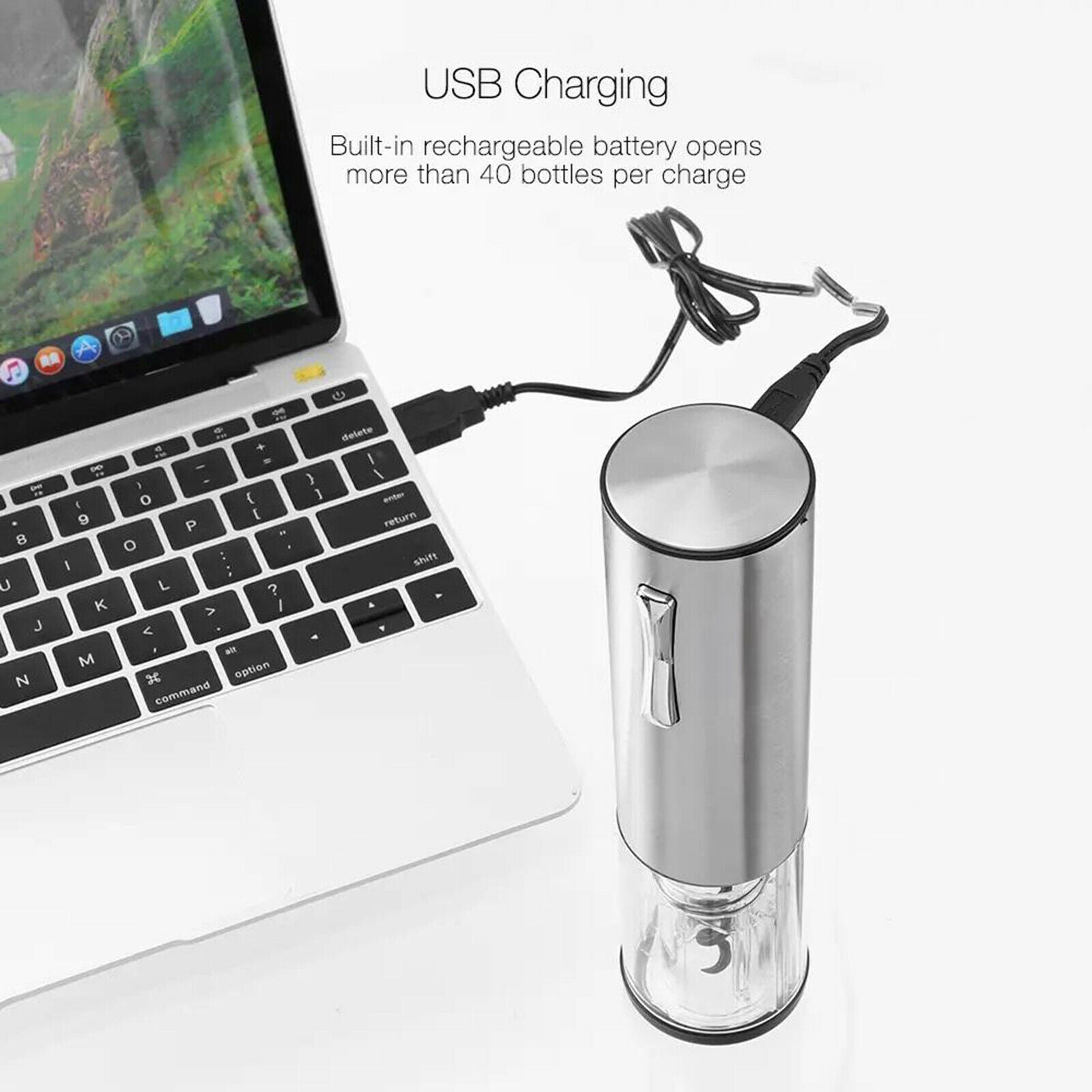 Electric Wine Opener Wine Bottle Corkscrew Opener Remove Tool One-Touch