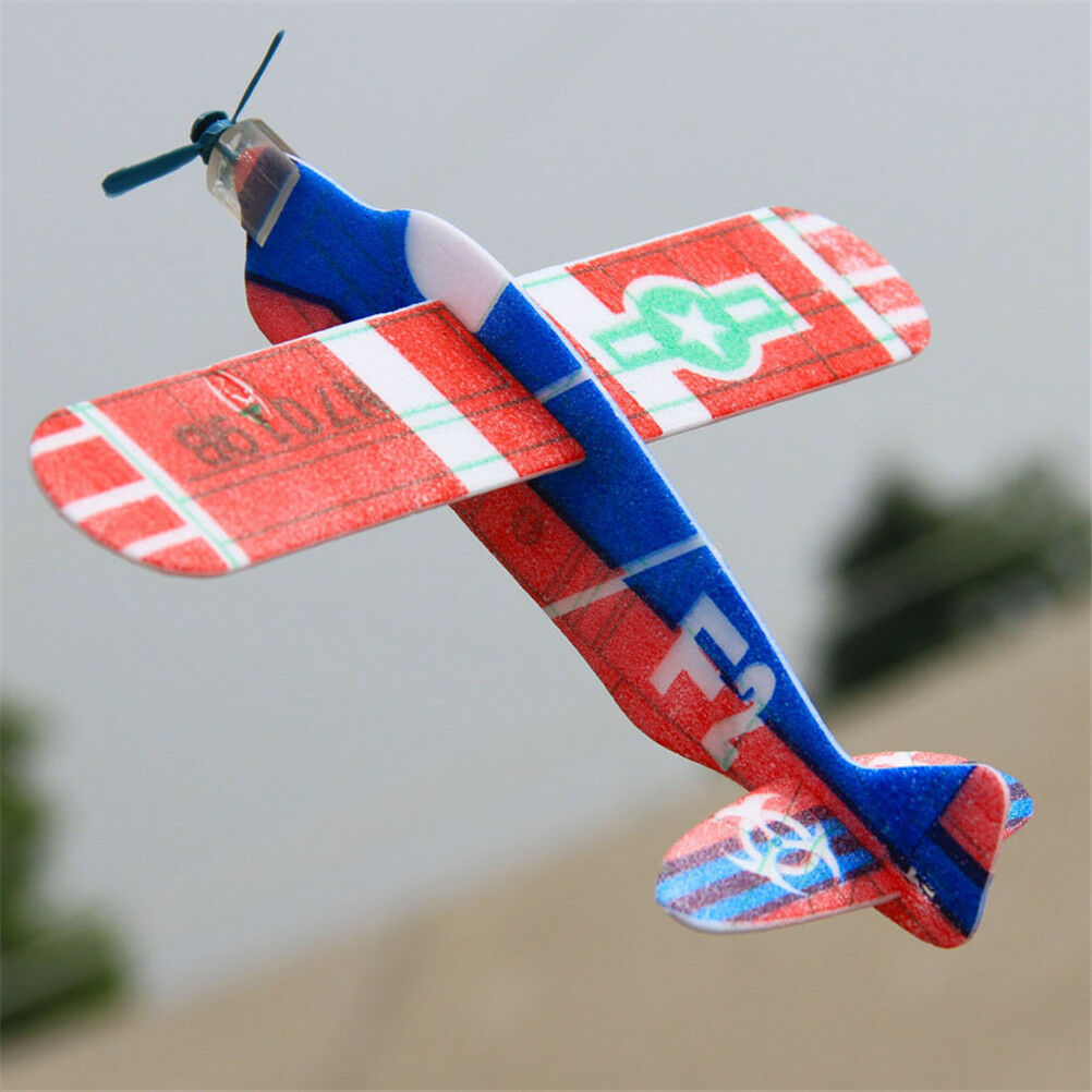 19cm Hand Throw Flying Glider Planes Foam Airplane Party Bag Fillers Kids.l8
