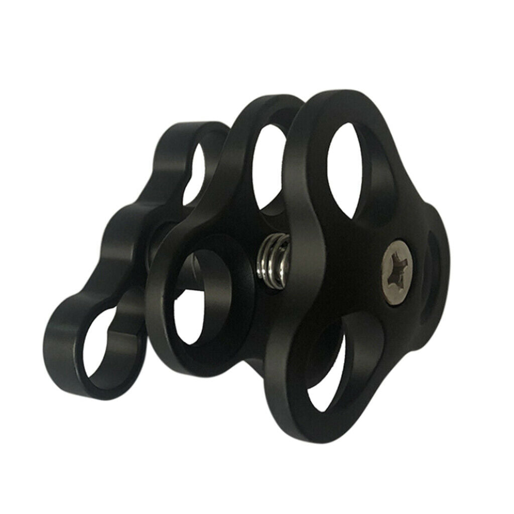 Diving Lights Clamp 3 Holes Easy Releasing for Gopro for Video Camera Tray