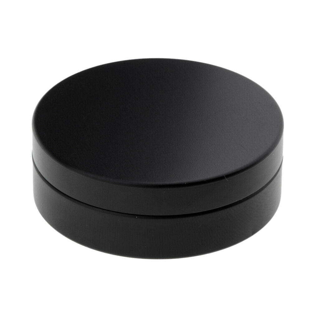 5 Packs Durable Cosmetic Candles Salves Tea Leaves Pots Jars Case Cans Black