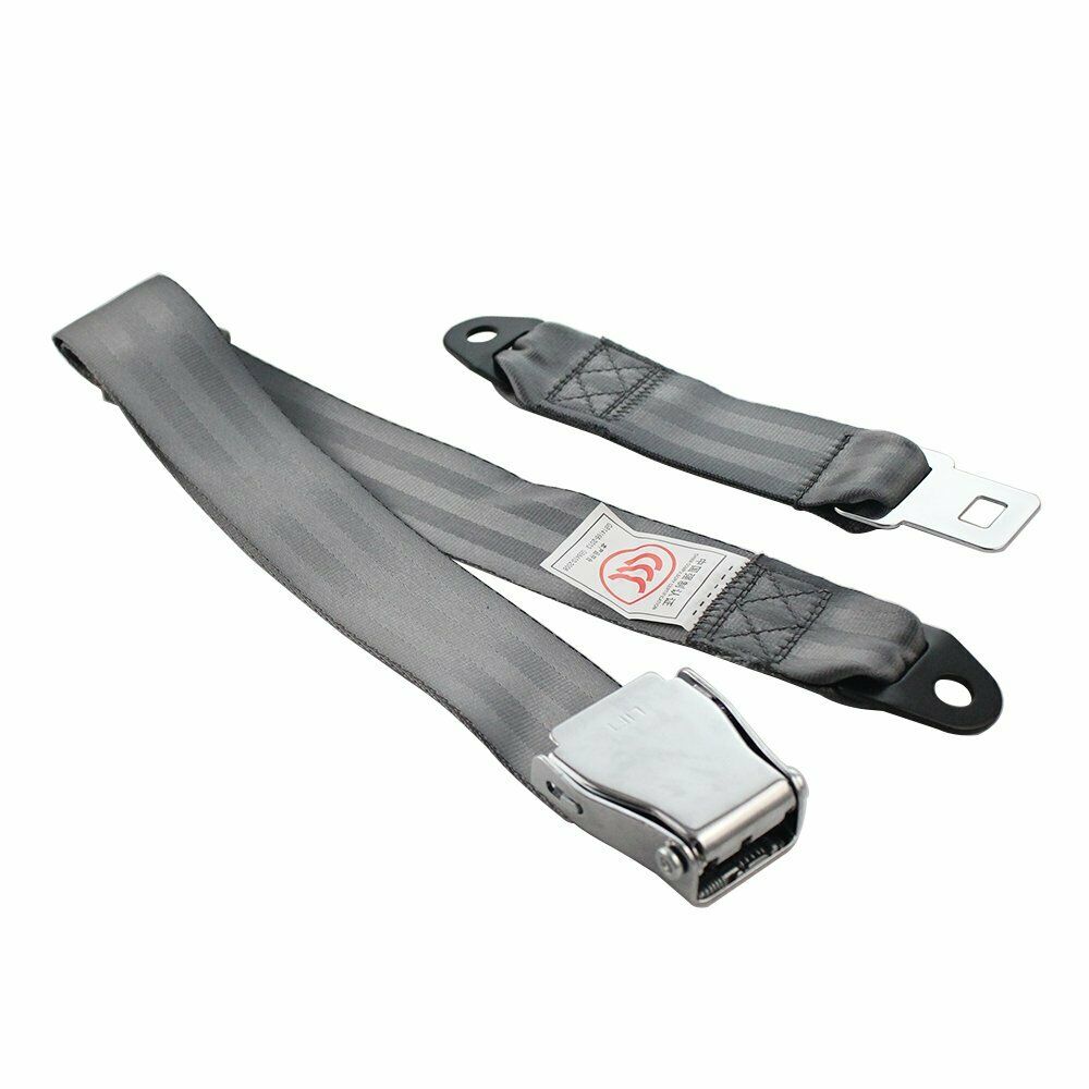 1Set 2 Point Harness Universal Auto Car Safety Belt Seat Belt Grey Fits HXXda
