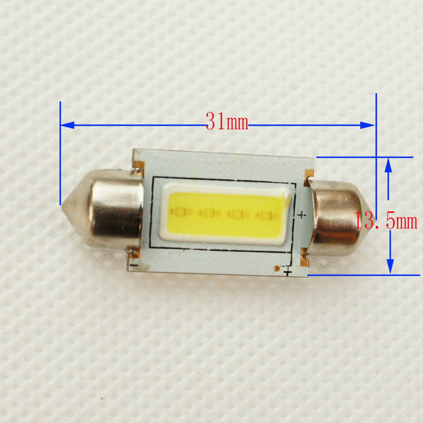 2W 31MM/36MM/41mm 6000K WHITE COB MAP/DOME INTERIOR LIGHTS BULBS Festoon LED 12V
